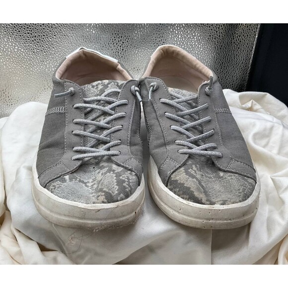 Hey Dude Karina Sneakers Womens 10 Silver Python Slip On Comfort Casual Shoes - Picture 4 of 8